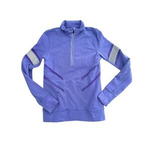 Ivivva by Lululemon Glow and Go  1/4 Zip‎ Long Sleeve Pullover Purple Girls 14